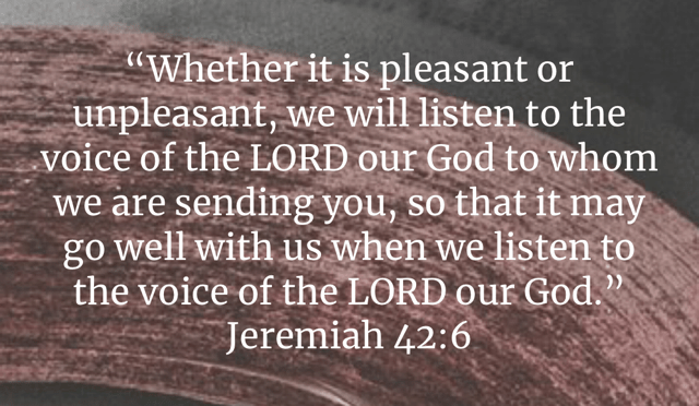Listen to the Voice of the Lord
